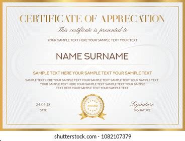 First Prize Award Certificate Templates