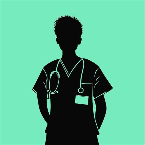 Premium Vector | Doctor silhouette vector illustration