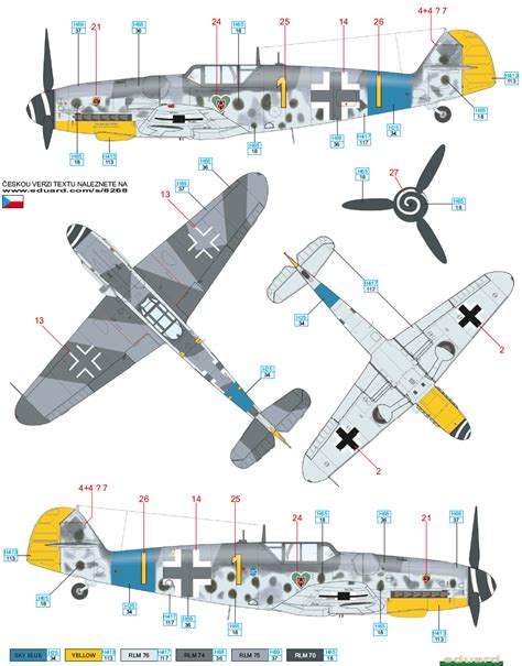 Messerschmitt Bf 109G-6 JG 54 Camouflage Color Profile