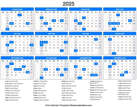 2025 Printable Calendar - Printable Calendar 2023