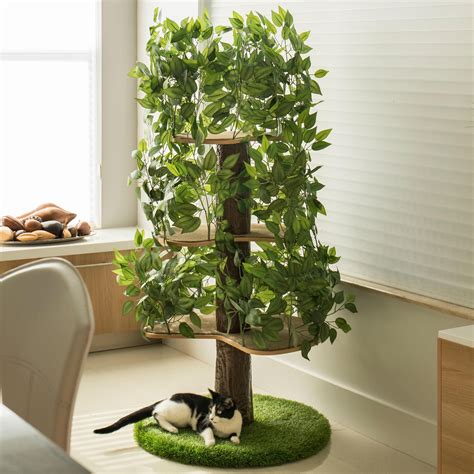 Indoor Cat Tree House | Jardín para gatos, Casita para gatos, Mueble ...