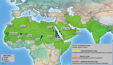 Desert Locust risk maps - 2018