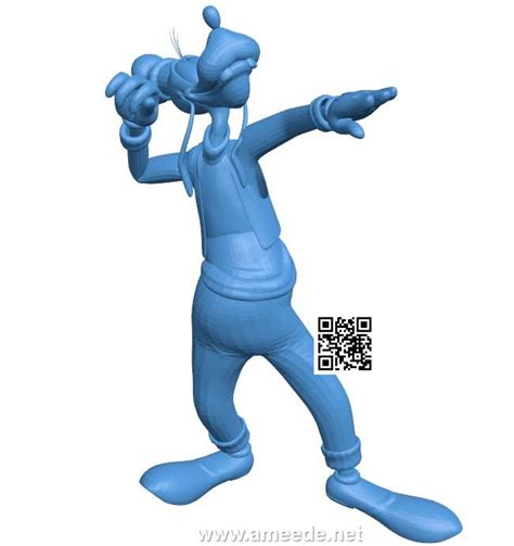 Goofy pose B004157 file stl free download 3D Model for CNC and 3d ...