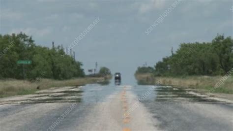 Heat mirage on a road - Stock Video Clip - K005/6831 - Science Photo ...