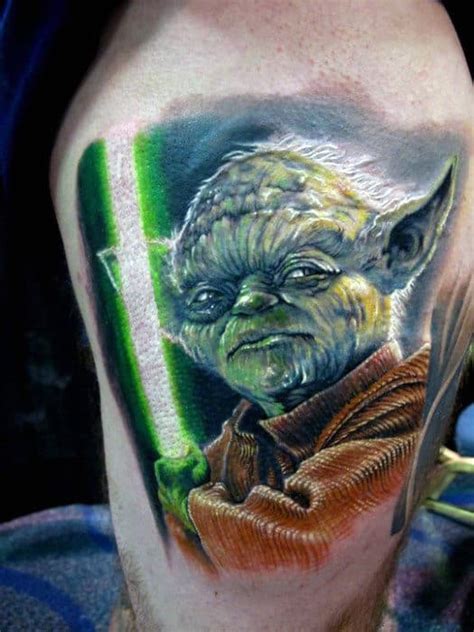 60 Yoda Tattoo Designs For Men - Jedi Master Ink Ideas