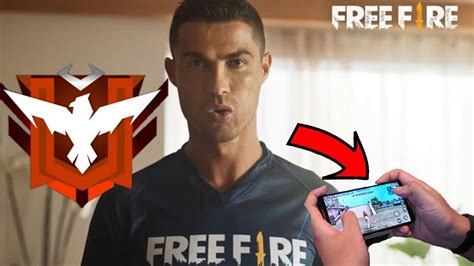 MIRA¡¡ CRISTIANO RONALDO JUGANDO Free Fire // CR7 Juega Free Fire Y ...