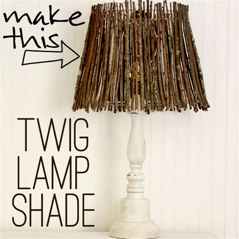 DIY twig lamp shade