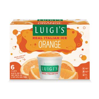 LUIGI'S Real Italian Ice Orange (6 fl oz) Delivery or Pickup Near Me ...