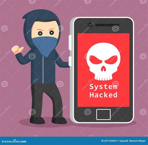 Hacker Character Profession Design Vector Stock Vector - Illustration ...