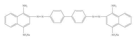 Chemical structure of Congo red dye. | Download Scientific Diagram