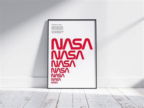 NASA Logo Poster. Printable NASA WORM Logo Poster. Printable - Etsy