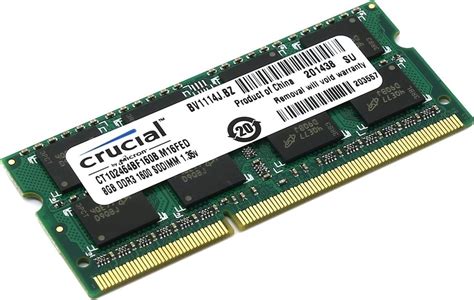 Memoria Ram Ddr3 8gb Notebook Crucial 1600 Diginet | Mercado Libre