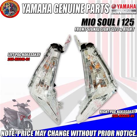 MIO SOUL I 125 FRONT SIGNAL LIGHT YGP(GENUINE: LEFT- 2SX-H3310-01/2SX ...