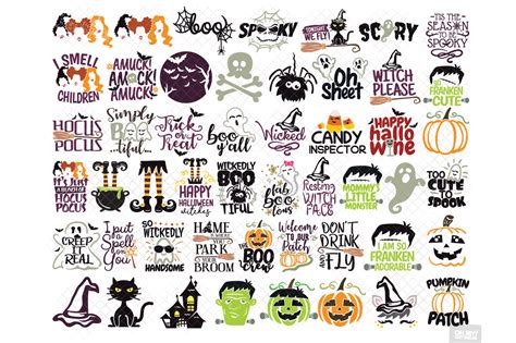 Halloween SVG Free Files Bundle By OhMyCuttables | TheHungryJPEG.com