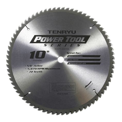 Tenryu PT-25572A 10-inch Carbide Tipped Table Saw Blade | eBay