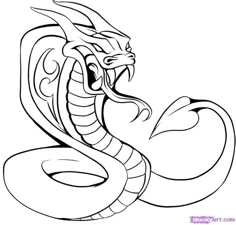 Cobra Snake Head Drawing at GetDrawings | Free download