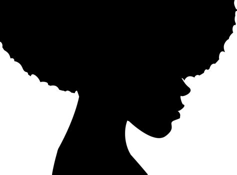 Free Black Girl Afro Silhouette, Download Free Black Girl Afro ...