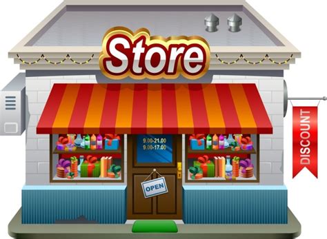 Small shops supermarket shop vector Free vector in Encapsulated ...