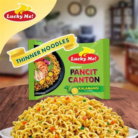 Lucky Me! Kalamansi Flavour Instant Pancit Canton, 6x60g - DealzDXB