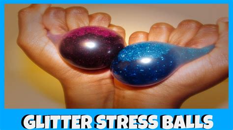 DIY Liquid GLITTER Squishy Stress Balls - YouTube