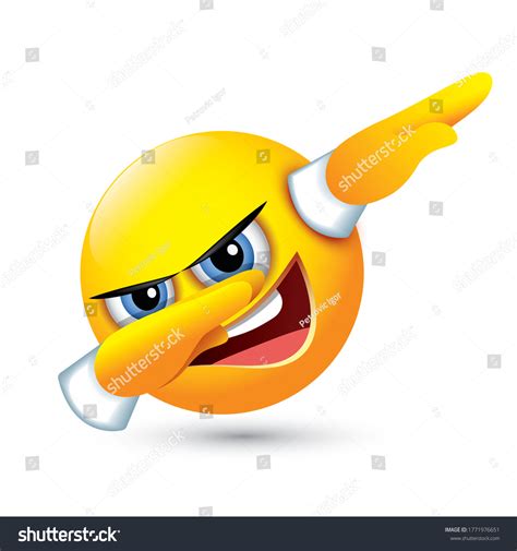 Dabbing Emoji Dab Football Sport Dance Stock Vector (Royalty Free ...