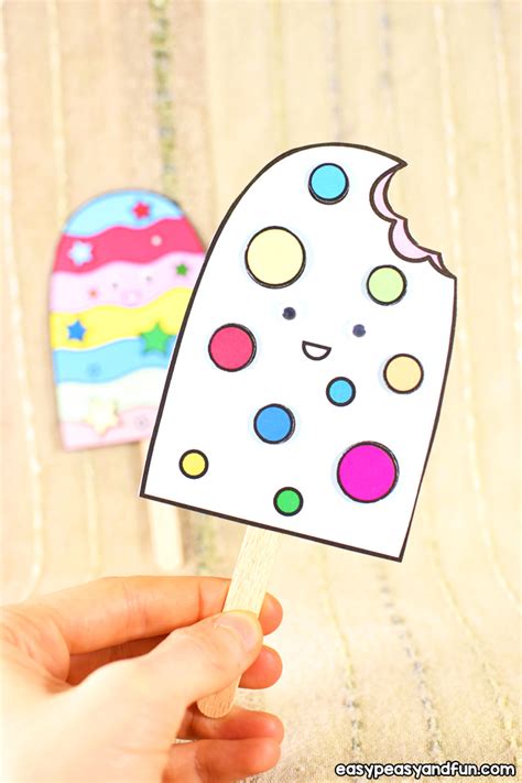 Paper Ice Cream Craft - Easy Peasy and Fun