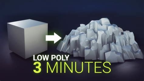 Low Poly CLIFF ROCKS in 3 MINUTES in BLENDER 2.90 - YouTube