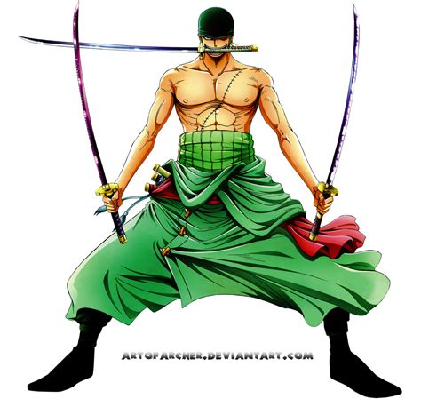 Roronoa-Zoro-render-by-Archer by ArtOfArcher on DeviantArt