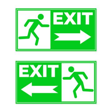 Emergency Exit Sign Png