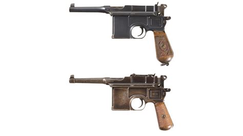 Two Mauser Broomhandle Semi-Automatic Pistols | Rock Island Auction