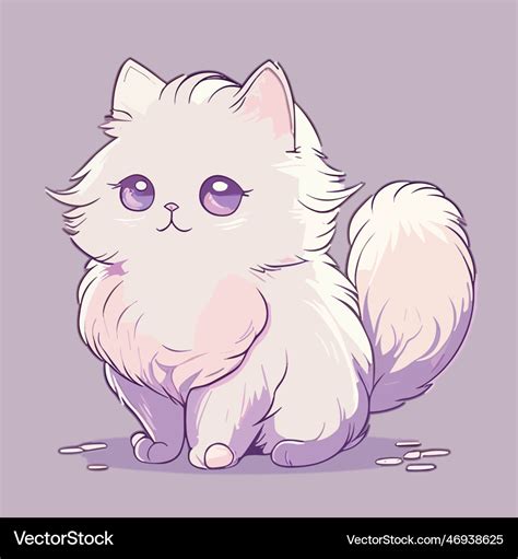 Cute White Fluffy Cat