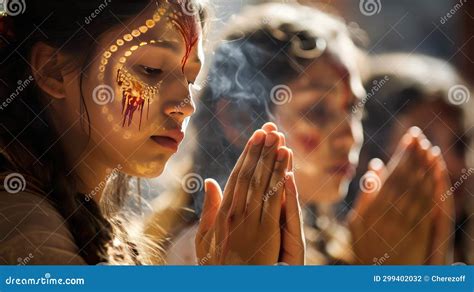 Indigenous Religious Ritual Stock Illustration - Illustration of ...