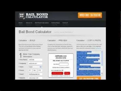 Free Bail Bond Calculator for all bail bond website owners and law ...