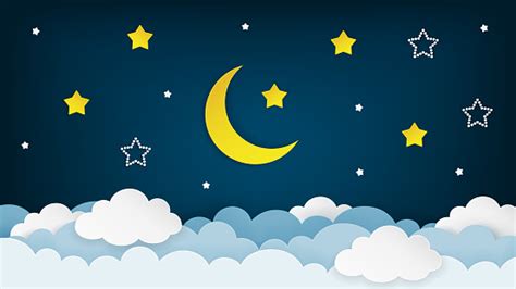 Night Moon Cartoon Icon Transparent PNG & SVG Vector