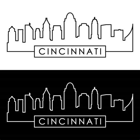 Cincinnati Ohio Skyline Illustrations, Royalty-Free Vector Graphics ...