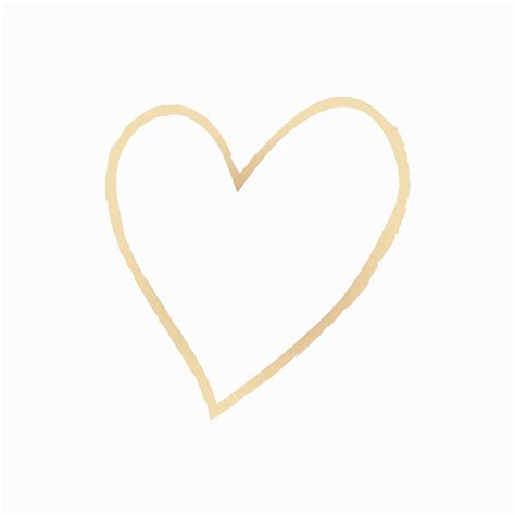 Gold heart element vector hand | Premium Vector - rawpixel