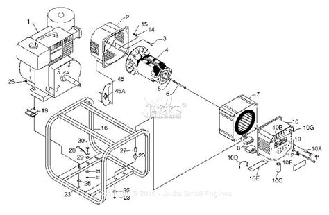 PowerMate Formerly Coleman PM0524000 Parts Diagram for Generator Parts