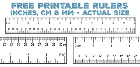 Printable Ruler - Free Accurate Ruler Inches, CM, MM - World of Printables