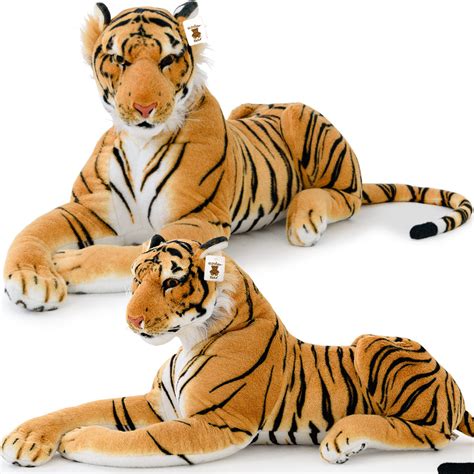 XXL Plush Tiger Lying 136cm - Extra Large Stuffed Animal Silky Soft Toy ...