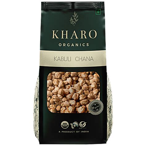 Buy Kharo Organics Kabuli Chana/Chickpea - Organic, Non GMO, High In ...