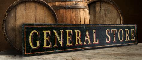 Rustic General Store Wood Sign - Antique Style – Sign Treasure