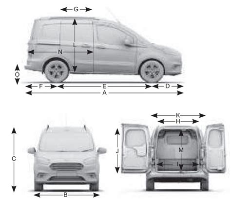 Ford Tourneo Courier 2024 Dimensions - Marje Sharity