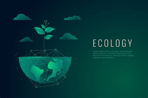 Ecology concept wallpaper | Free Vector