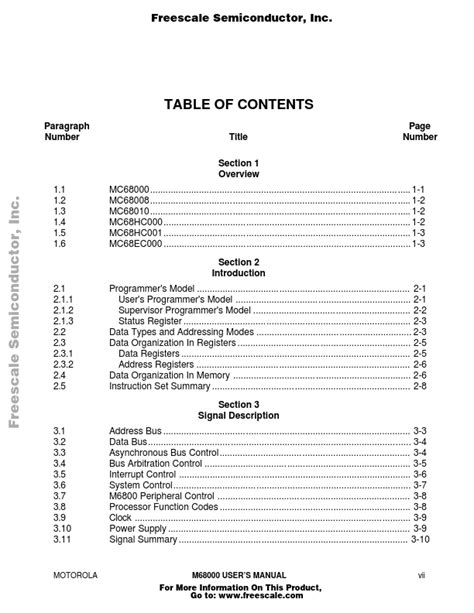 68000 Datasheet pdf - Motorola