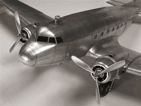 Douglas Dakota DC 3 Aluminum Airplane Model Aircraft 26" - CaptJimsCargo