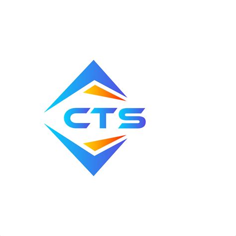 CTS abstract technology logo design on white background. CTS creative ...