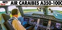 Airbus A350-1000 takeoff from Point-A-Pitre Guadeloupe | Air Caraibes ...