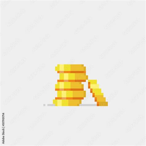 pile of gold coin in pixel art style Stock Vector | Pixel art, Art ...