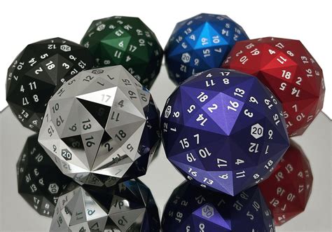 These 120-Sided Metal Dice Weigh Half a Pound Each