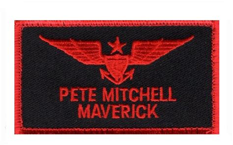 Top Gun Pete Mitchell Maverick Patch (Iron On) – MILTACUSA